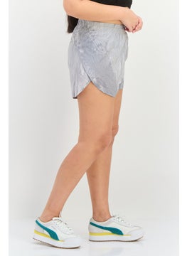 Adidas Women Sportswear Fit 4 Inseam Running Shorts, Grey  - Image 2