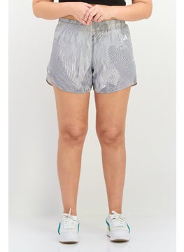 Adidas Women Sportswear Fit 4 Inseam Running Shorts, Grey  - Image 1