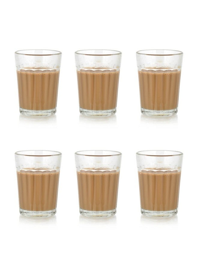 Satyam Kraft SATYAM KRAFT 6 Pcs Tea Chai Milk Coffee Small Glass Cups Mug Best Items Home Crockery Cutting Chai Glass for Tea, Coffee Women, Men, Girls Gifting (Transparent, Pack of 6) (100 ml) - Image 1