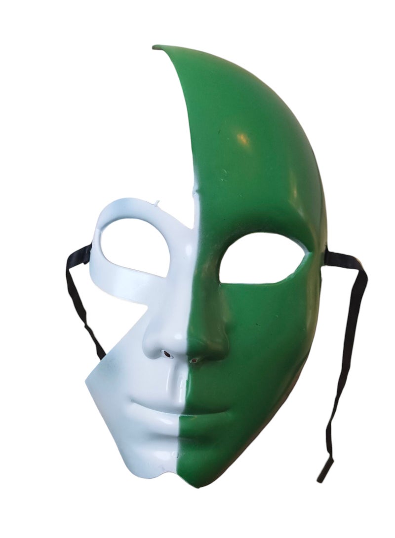Saudi National Day Face Mask Green/White