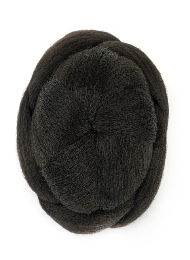 IMISSU Braided Chignon Bun Maker Scrunchie Hairpiece for Updo Secure Hold Styling Claw Hair Donut Wig (Brown) - Image 2
