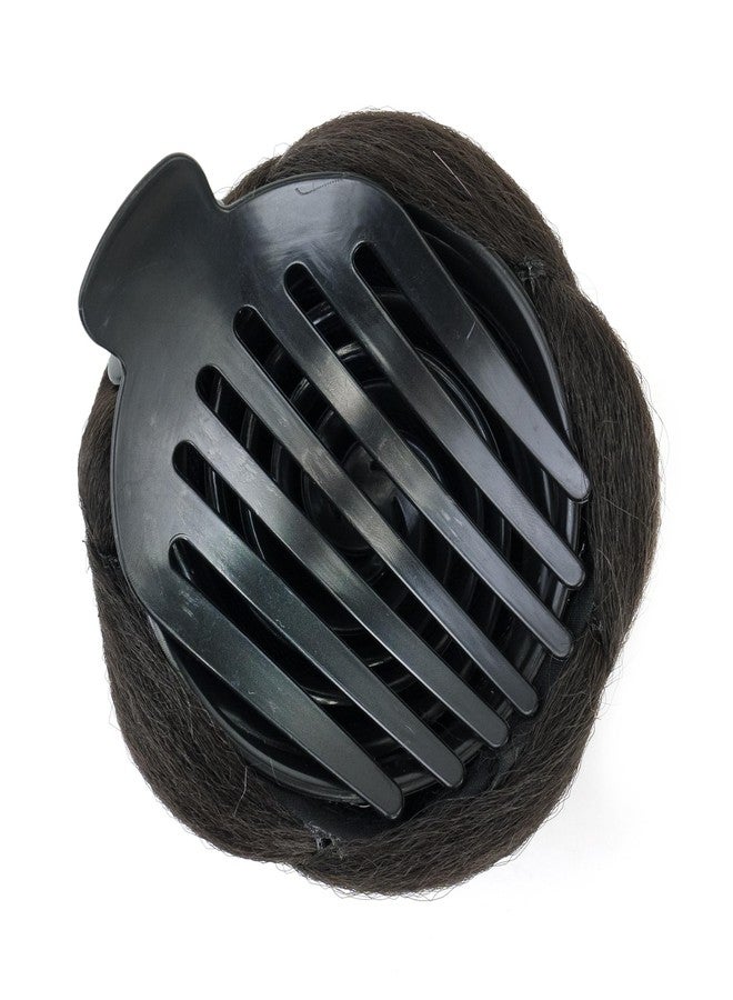 IMISSU Braided Chignon Bun Maker Scrunchie Hairpiece for Updo Secure Hold Styling Claw Hair Donut Wig (Brown) - Image 4