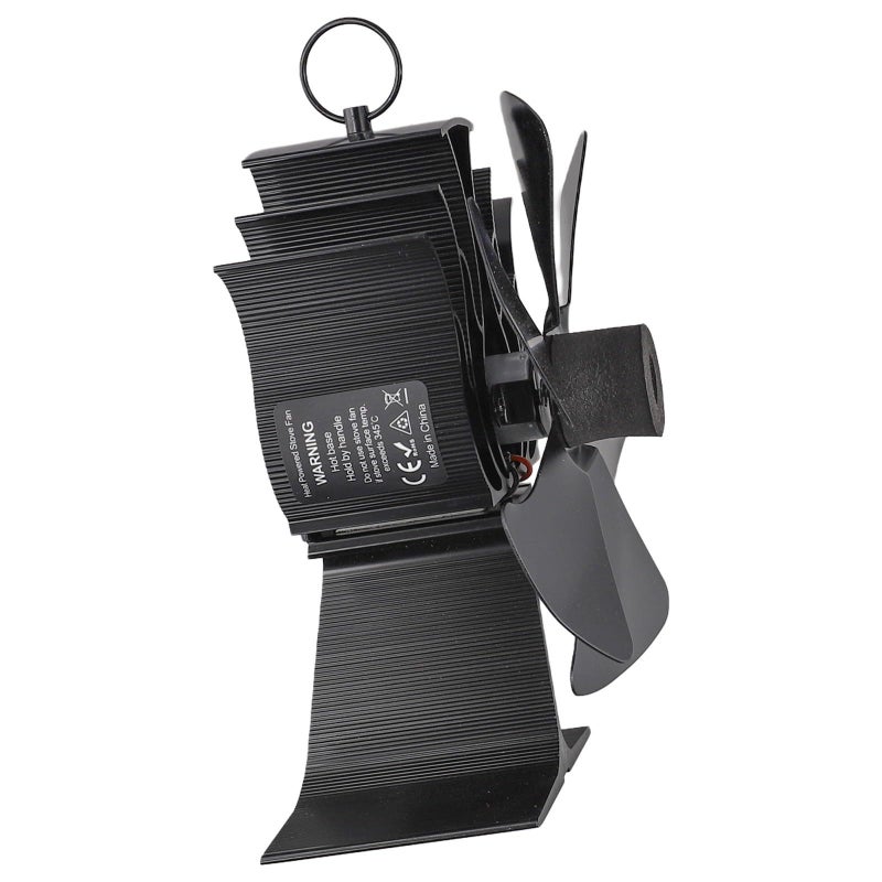Aluminum Heat Powered Stove Fan 6 Blade Silent Eco Friendly Air Circulator - Image 3