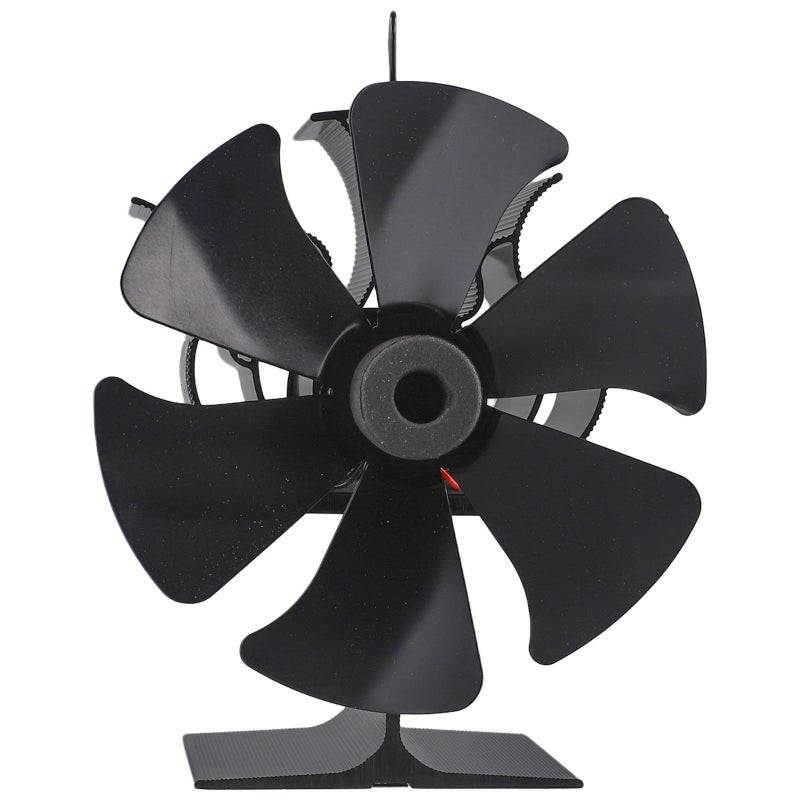 Aluminum Heat Powered Stove Fan 6 Blade Silent Eco Friendly Air Circulator - Image 2