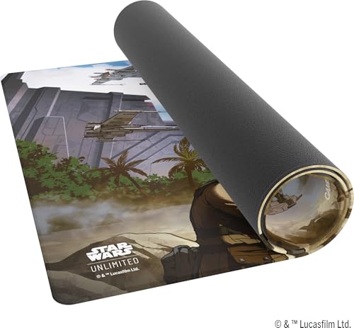 Gamegenic Star Wars Unlimited Battle of Scarif Game MAT Officially Licensed FullColor Printed Playmat SlipResistant 24 by 14 Rubber Mat Compatible with TCGs LCGs Made by Gamegenic - Image 5