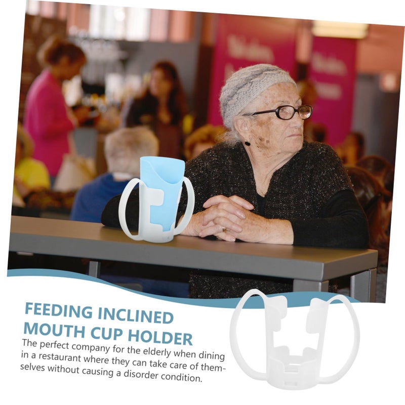 Ergonomic Elderly Drinking Cup Spill Proof Handle Design For Disabled 350ml - Image 5