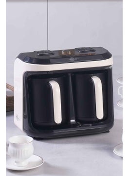 Karaca Hatır Hüp Duet Aroma Turkish Coffee Machine Cream 10 Cup Capacity  - Image 1
