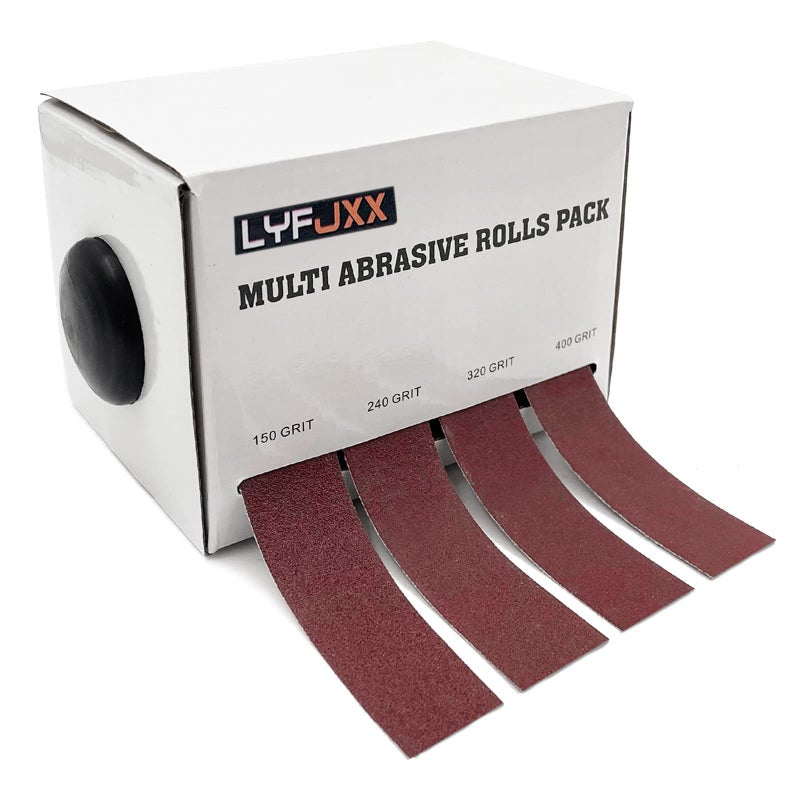 LYFJXX Emery Cloth Roll 150 240 320 400 Grit Abrasive Sand Paper Roll Emery Cloth Assortment Emery Cloth for Metal Each roll 8 Meter