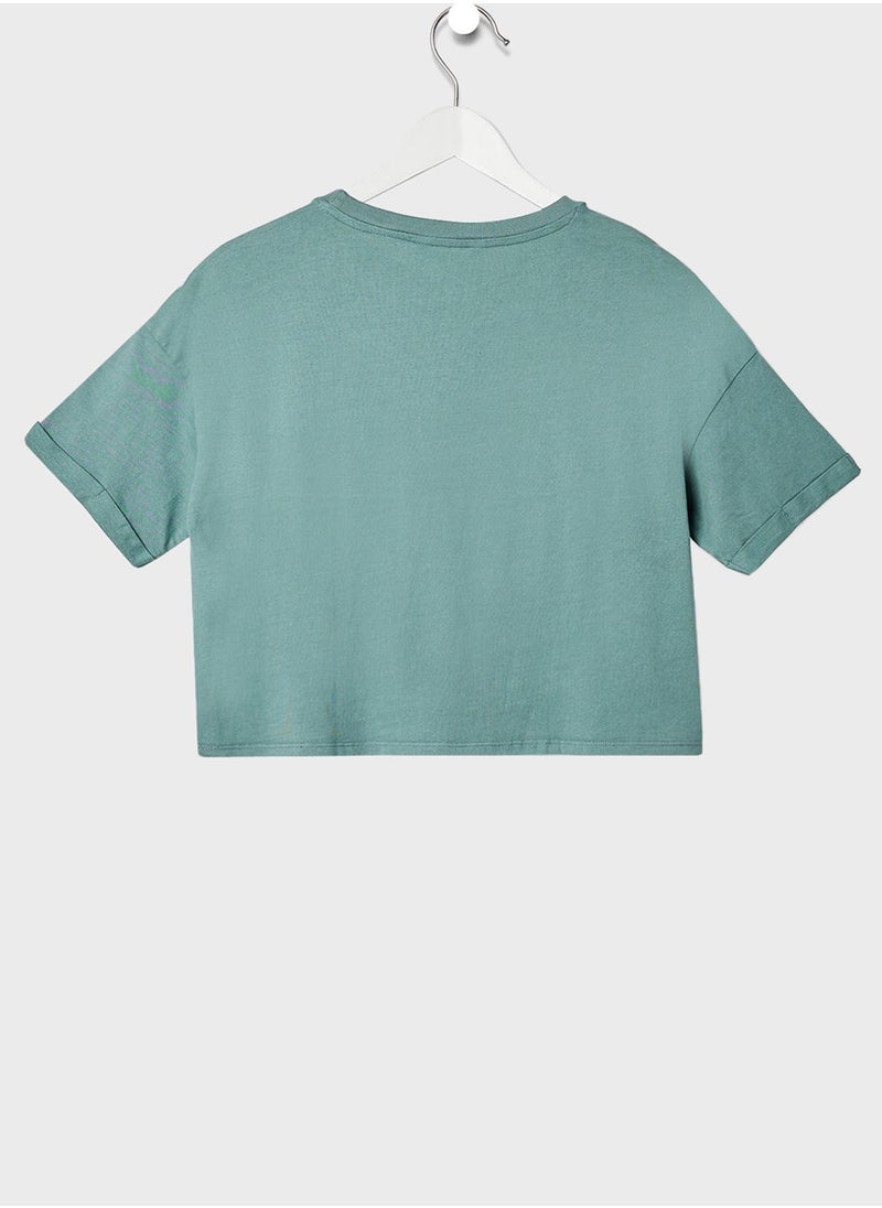 MANGO Youth Oversized Slogan T-Shirt  - Image 2