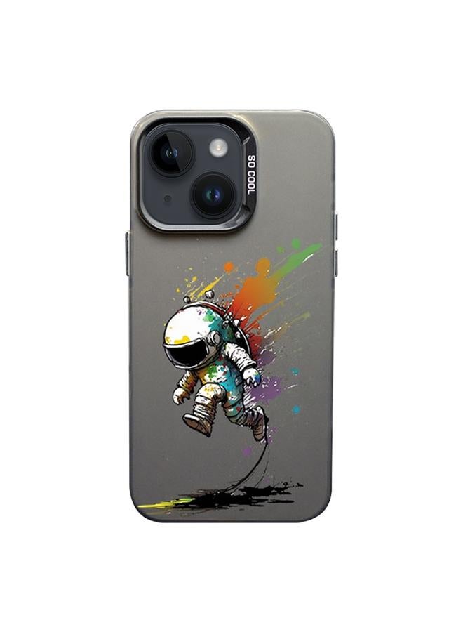 S-TOP Case For iPhone 14 Plus Color Ink Frosted PC+TPU Phone Case - Image 1