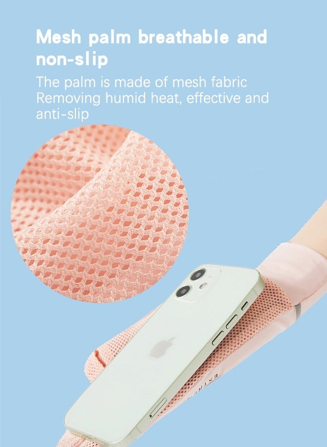 GROIC Women Sunblock Gloves Non Slip UV Sunscreen Protection Touchscreen Driving for Women, Summer Gloves, Outdoor Equipment - Image 4