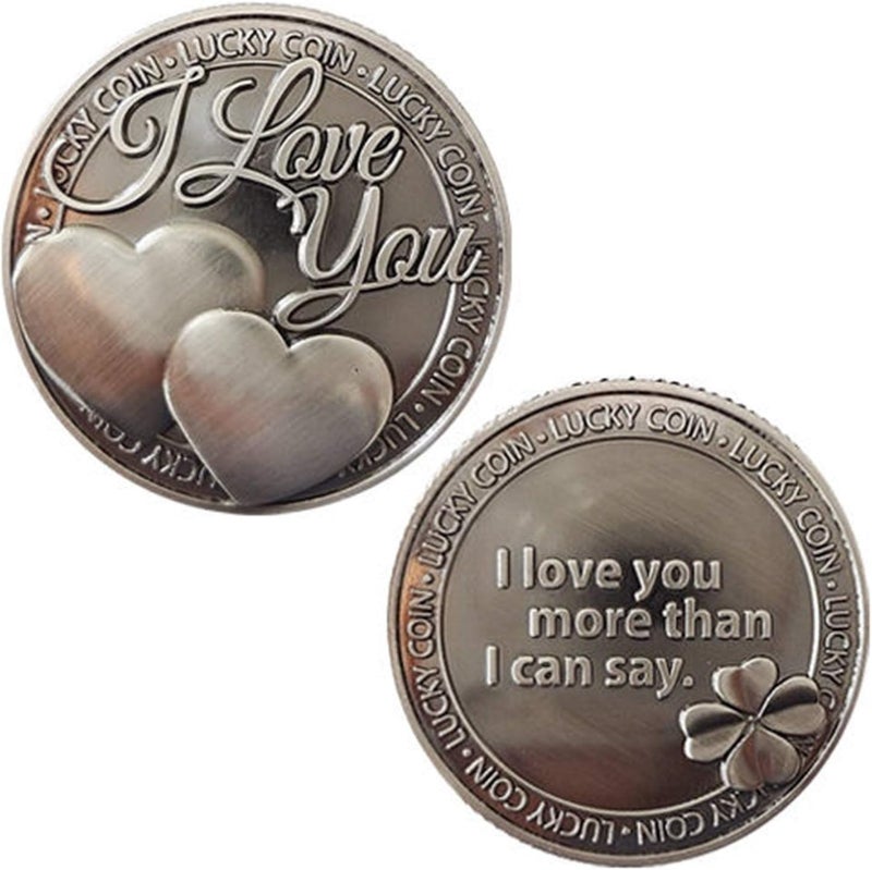 HARPIMER Lucky Love Coin I Love You Commemorative Coin, Commemorative Coin Lucky Love Words Romance Couple Collection Art Gifts Souvenir - Image 1