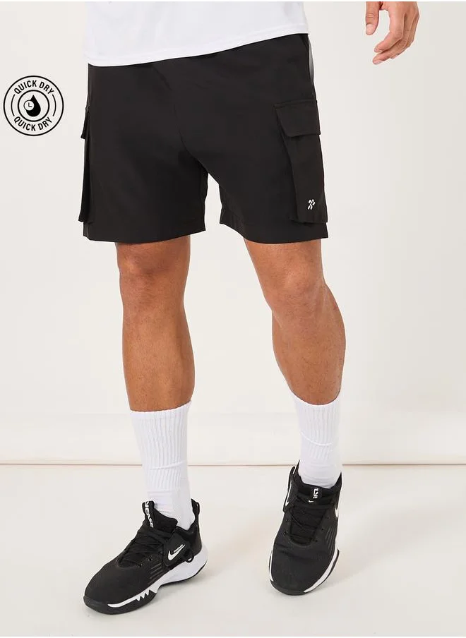 ستايلي Styli Regular Fit Woven 7inch Cargo Athleisure Shorts