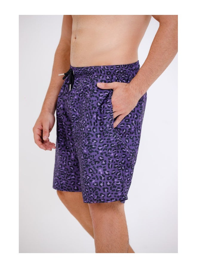 WHITE RABBIT Printed swim shorts with side pockets  - Image 2