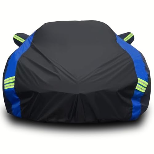 Avecrew for Chevrolet Corvette C8 Car Cover Waterproof All Weather for Automobiles, Outdoor Full Exterior Covers Fit 2020-2024 Corvette C8 with Windproof Strap and Driver Door Zipper - Image 1