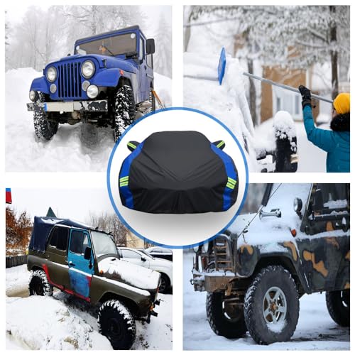 Avecrew for Chevrolet Corvette C8 Car Cover Waterproof All Weather for Automobiles, Outdoor Full Exterior Covers Fit 2020-2024 Corvette C8 with Windproof Strap and Driver Door Zipper - Image 5