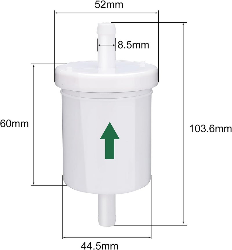 Venseri Inline Diesel Gasoline Fuel Filter for Kubota - Pack of 5 - Image 4