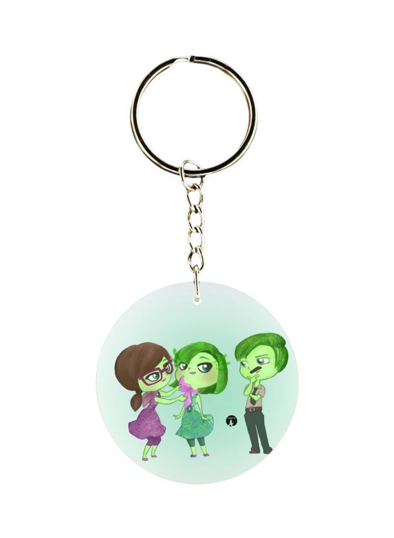 Printed Plastic Keychain