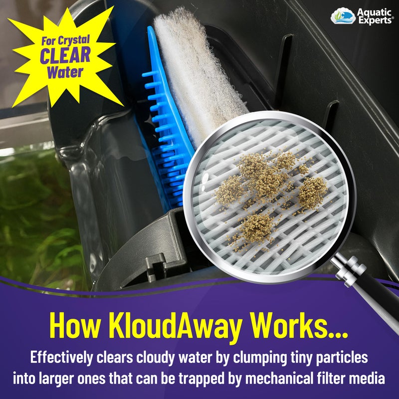 Aquatic Experts KloudAway Freshwater Aquarium Water Clarifier - Clears Cloudy Water, Water Clarifier for Fish Tank, Made in USA, Aquatic Experts (250 ml) - Image 4