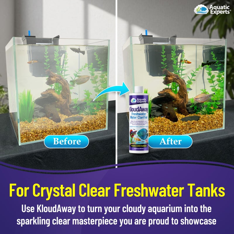 Aquatic Experts KloudAway Freshwater Aquarium Water Clarifier - Clears Cloudy Water, Water Clarifier for Fish Tank, Made in USA, Aquatic Experts (250 ml) - Image 3