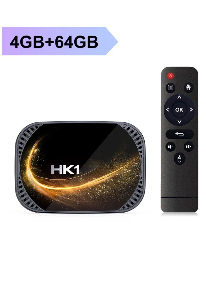 HK1 X4S Smart TV BOX, Fast Speed Quad Core 3D 8K Smart Box, Android 11.0 Powerful Chip Dual WIFI Support Android TV Box, Google Voice Assistant Youtube Media Player, (4GB Plus 64GB) - Image 1