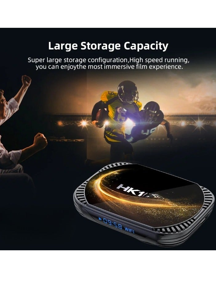 HK1 X4S Smart TV BOX, Fast Speed Quad Core 3D 8K Smart Box, Android 11.0 Powerful Chip Dual WIFI Support Android TV Box, Google Voice Assistant Youtube Media Player, (4GB Plus 64GB) - Image 2