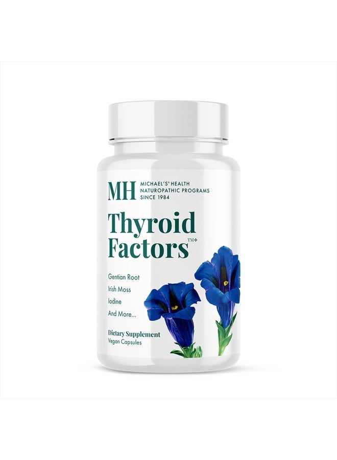 MICHAEL'S Health Naturopathic Programs Thyroid Factors - 120 Vegan Capsules - Nutrients for Production of Thyroid Hormones - Kosher - 40 Servings - Image 1