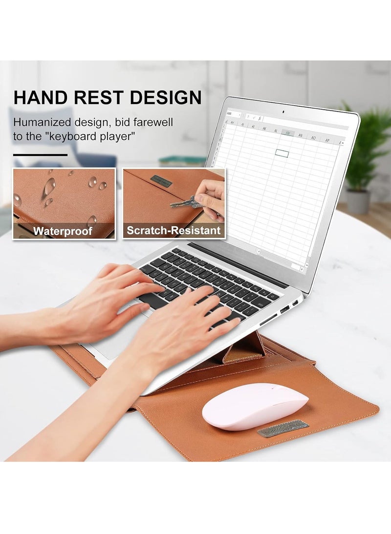 Bukela 13 inch Laptop Sleeve Case, Slim Laptop Carrying Case with Stand Function Compatible with 2018-2021 MacBook Air 13 M1/ 2016-2021 MacBook Pro 13 M1/ XPS 13 inch/ 13"-13.3" Surface Pro X 6 7 8 - Image 2