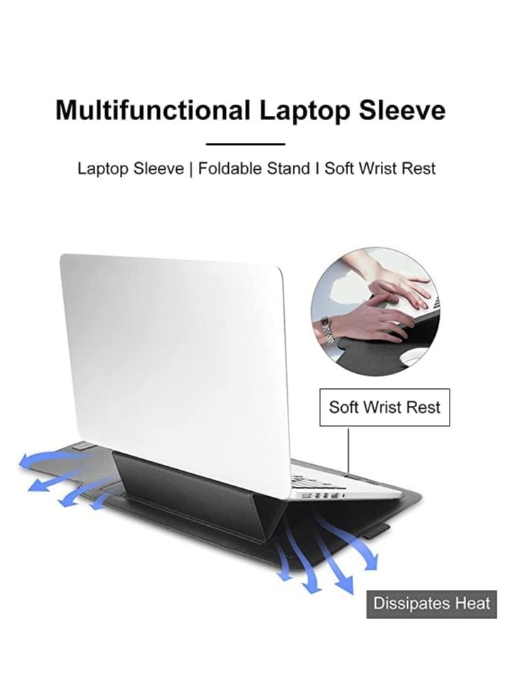 Bukela 13 inch Laptop Sleeve Case, Slim Laptop Carrying Case with Stand Function Compatible with 2018-2021 MacBook Air 13 M1/ 2016-2021 MacBook Pro 13 M1/ XPS 13 inch/ 13"-13.3" Surface Pro X 6 7 8 - Image 3