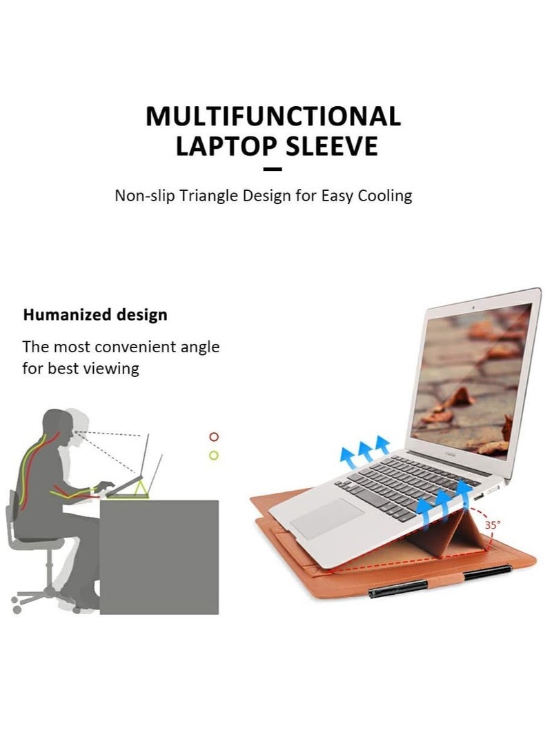 Bukela 13 inch Laptop Sleeve Case, Slim Laptop Carrying Case with Stand Function Compatible with 2018-2021 MacBook Air 13 M1/ 2016-2021 MacBook Pro 13 M1/ XPS 13 inch/ 13"-13.3" Surface Pro X 6 7 8 - Image 5