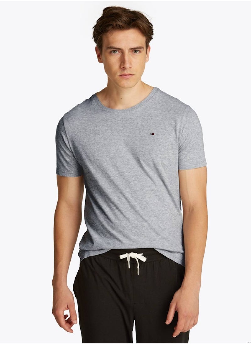 TOMMY HILFIGER Men's 3-Pack Signature Embroidery T-Shirts - Cotton, Multicolour  - Image 3