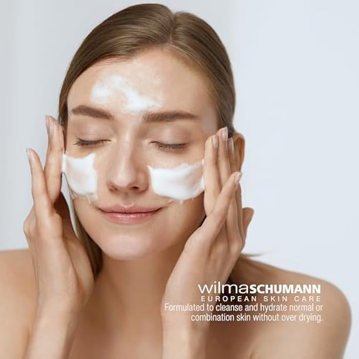WILMA SCHUMANN Balancing Facial Cleanser Milk, Daily Face Wash, Facial Cleanser for Normal Skin, 7 oz - Image 3
