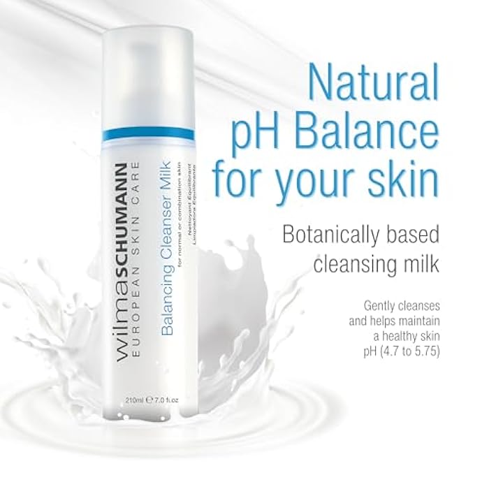 WILMA SCHUMANN Balancing Facial Cleanser Milk, Daily Face Wash, Facial Cleanser for Normal Skin, 7 oz - Image 2