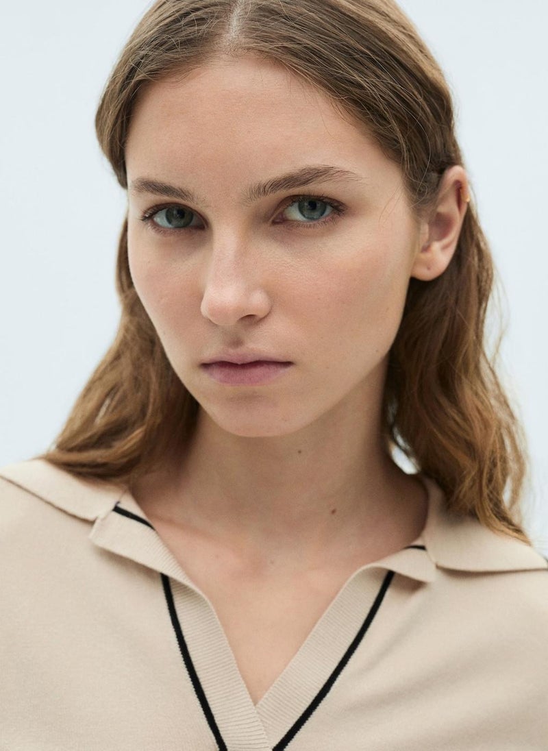 MANGO - Jersey With Contrasting Lapels And Trims - Image 1