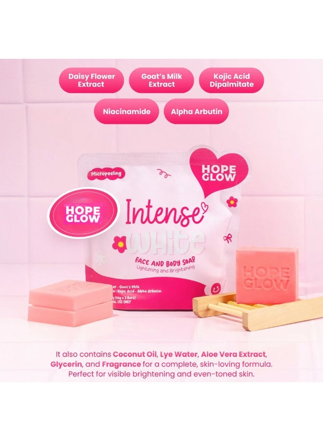 HOPE GLOW صابون الأمل المتألق الأبيض المكثف - عناية متقدمة لتفتيح البشرة الناعمة والصحية - Image 2
