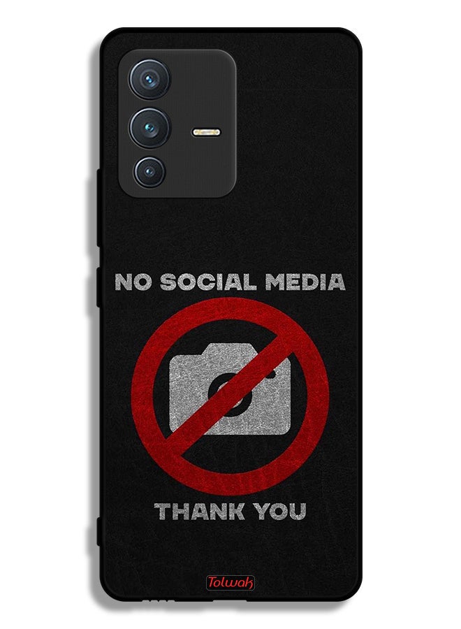 Tolwak Vivo V23 5G Protective Case Cover No Social Media Thank You - Image 1