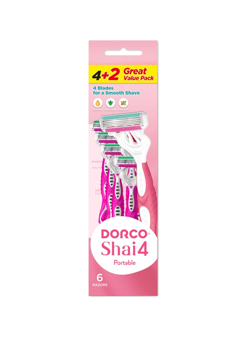 DORCO Shai4 Women Disposable Razor - Image 1