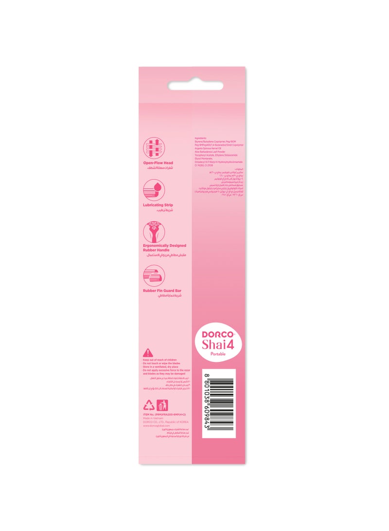 DORCO Shai4 Women Disposable Razor - Image 2