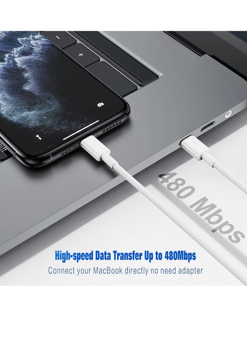 Raxoom USB C to Lightning Cable 3PACK 2M Fast Charger Cable, iPhone Charger Cord Compatible with iPhone 14/13/12/11 Pro Max/XS MAX/XR/XS/X/8/7/Plus - Image 5