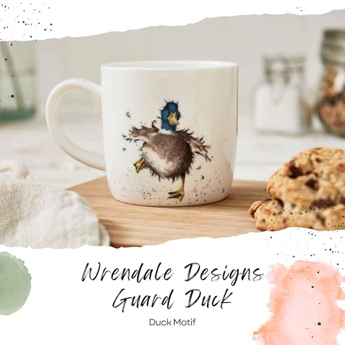 Royal Worcester Wrendale Designs 11oz Mug, Guard Duck - Bone China Tea Cup for Rustic Kitchens, Country-Inspired Cottagecore Drinkware, Dishwasher & Microwave Safe Cup for Daily Use - Image 2