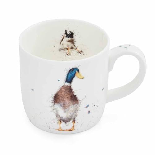 Royal Worcester Wrendale Designs 11oz Mug, Guard Duck - Bone China Tea Cup for Rustic Kitchens, Country-Inspired Cottagecore Drinkware, Dishwasher & Microwave Safe Cup for Daily Use - Image 1