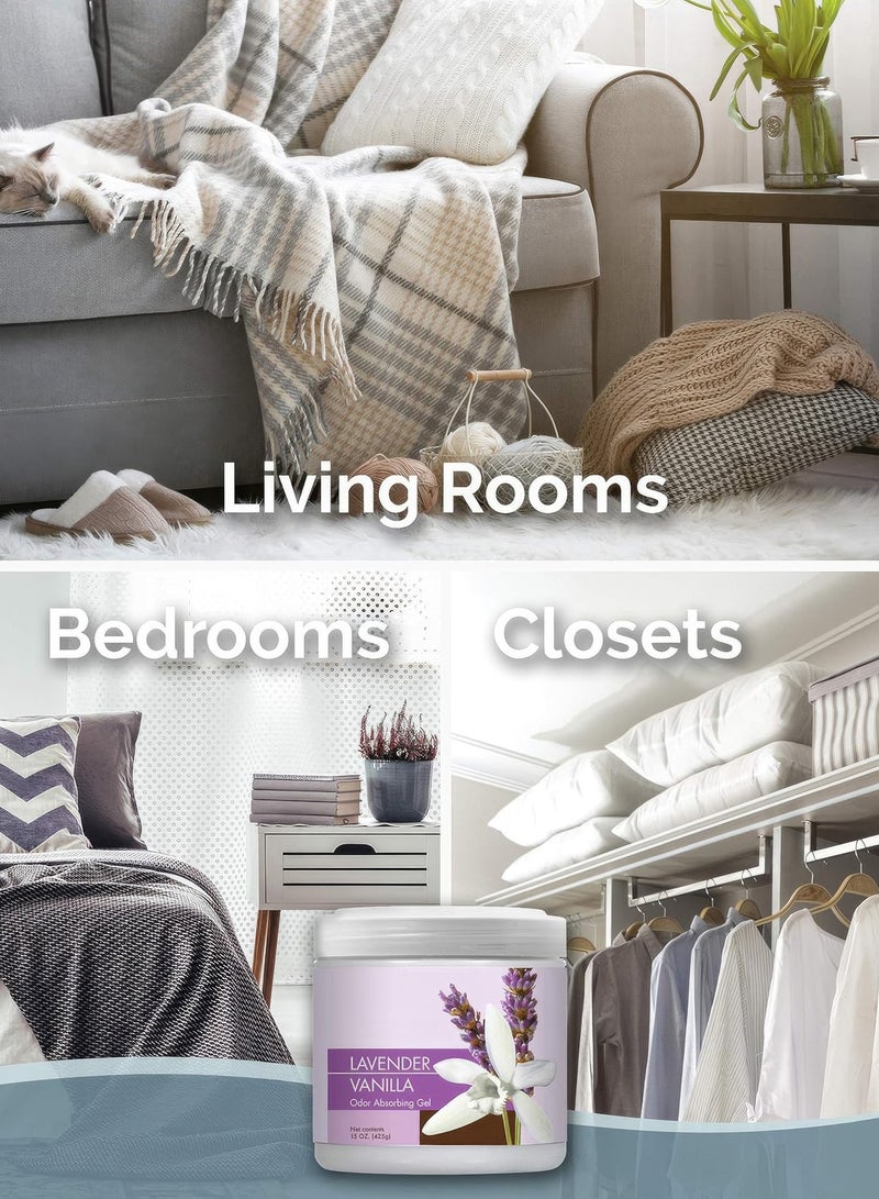 معطر جو بحبيبات هلامية يزيل الروائح الكريهة من الحمامات والمركبات واماكن الحيوانات الأليفة مصنوع من زيوت عطرية برائحة جميلة - Image 4