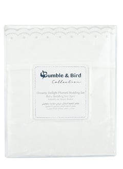 Bumble & Bird Bumble & Bird - Plumeti Baby Bedding Set For Bassinet - 3pcs - Grey  - Image 3