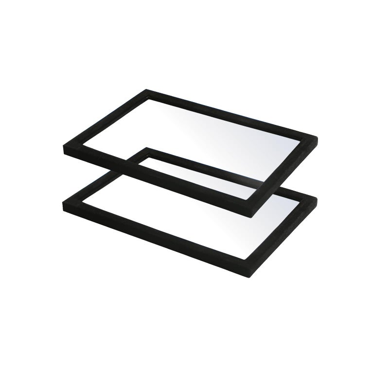 Coward 2Pcs Black Velvet Glass Lid for the Trays Can Use if Needed - Image 3