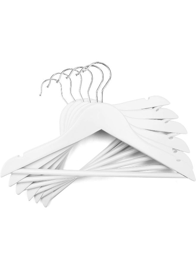 HOUSE DAY HOUSE DAY 20 Pack White Colour Children's Wooden Clothes Hangers  - Image 5