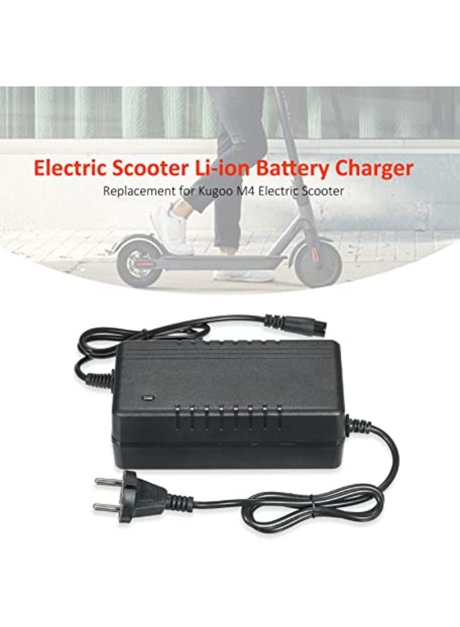 SHOPI 54.6V 2A Electric Scooter Power Charger Li-ion Battery Charger 3-Prong Inline Connector Fast Charging Adapter for Kugoo M4 Electric Scooter - Image 4