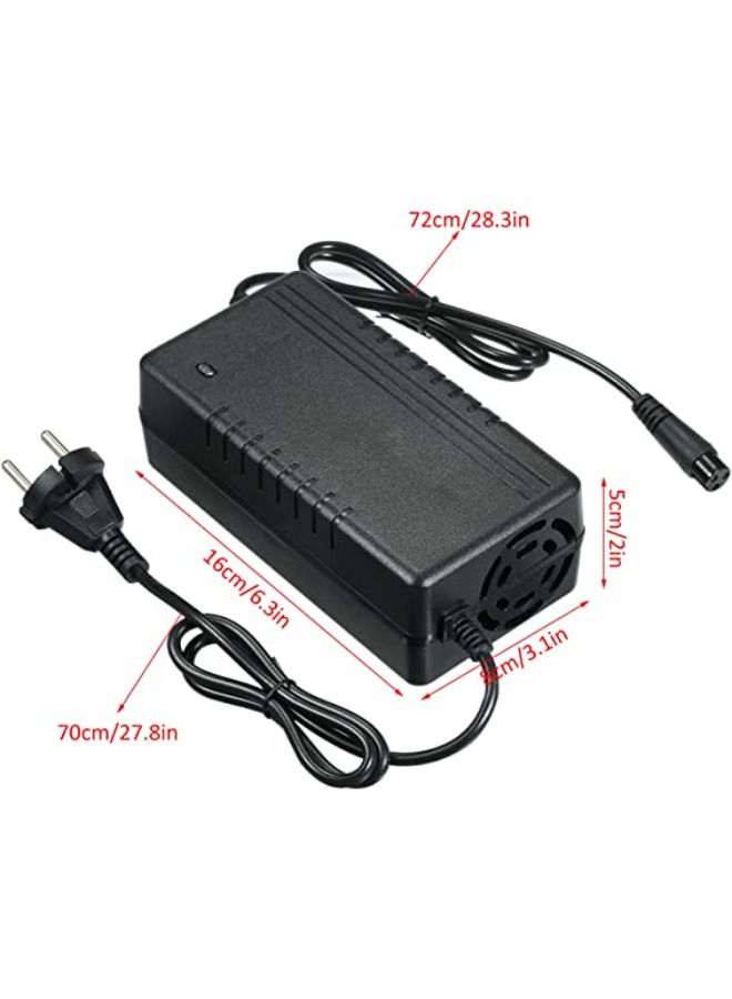 SHOPI 54.6V 2A Electric Scooter Power Charger Li-ion Battery Charger 3-Prong Inline Connector Fast Charging Adapter for Kugoo M4 Electric Scooter - Image 3