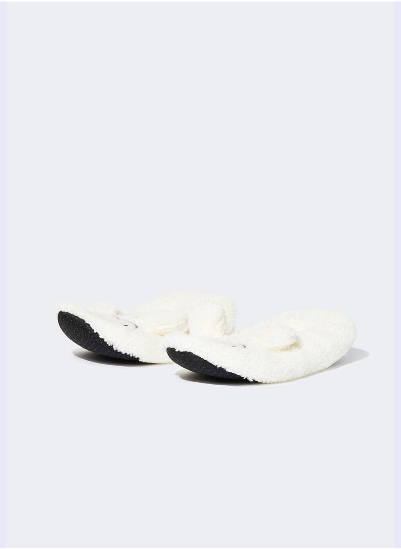 DeFacto - Printed Plush Home Slippers - Image 1