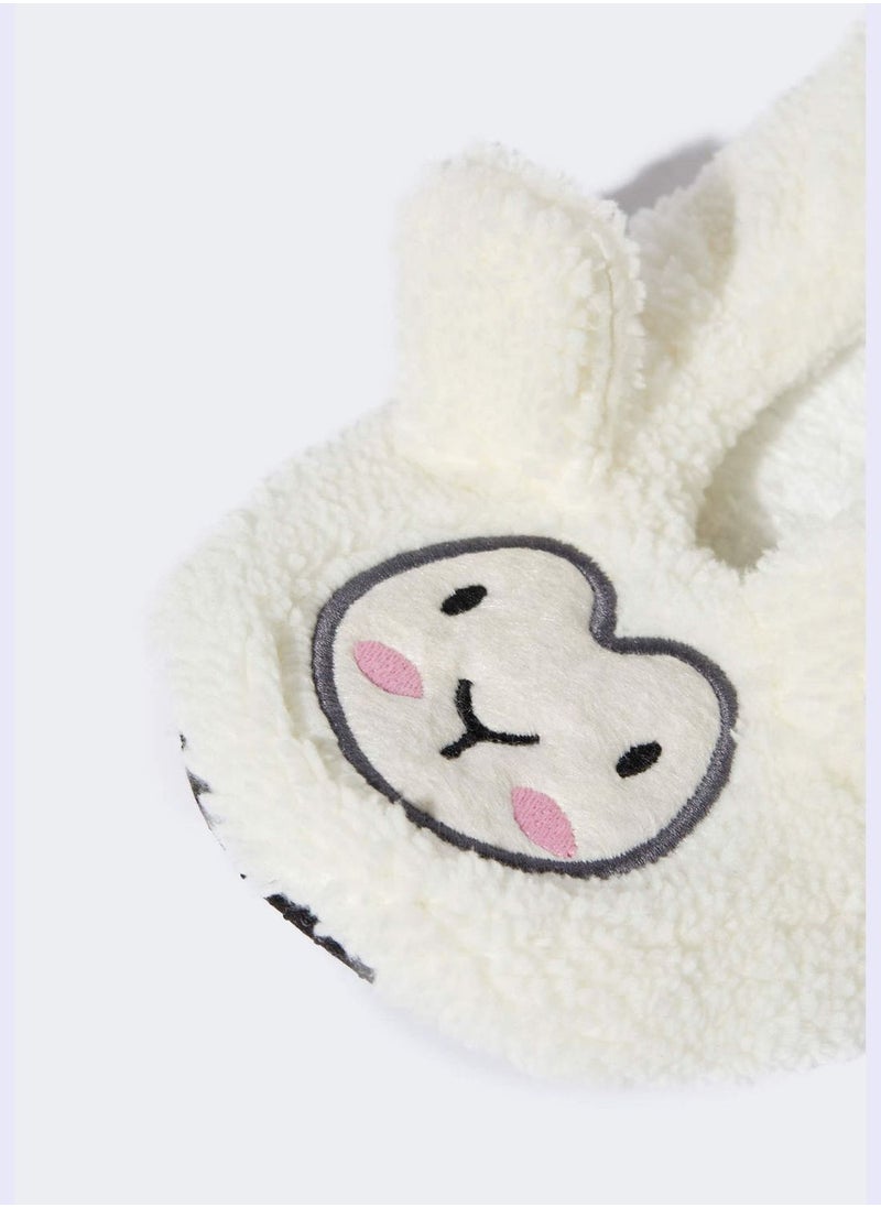 DeFacto - Printed Plush Home Slippers - Image 1