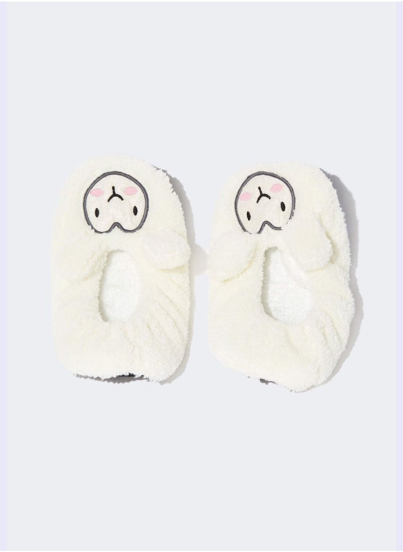 DeFacto - Printed Plush Home Slippers - Image 1